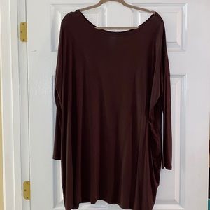 Brand New, Brown Long Sleeve Piko Top